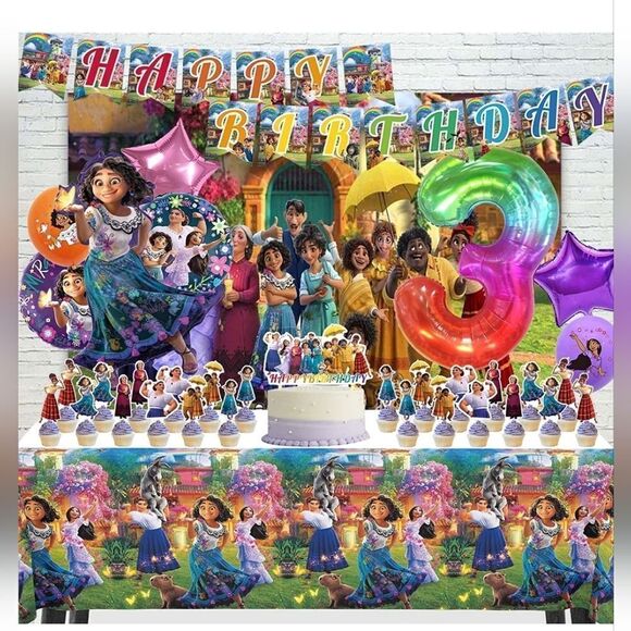 NWT Encanto Birthday Party Supplies, Encanto Party Decorations For 3rd Birthday - Picture 7 of 7